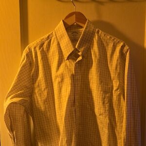 Men's White Checkered Shirt